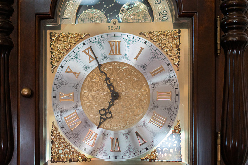 Old Wooden Wall Clock