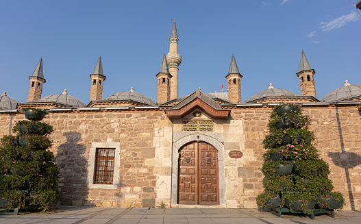 Entrance of Mevlana Mosque in Konya City