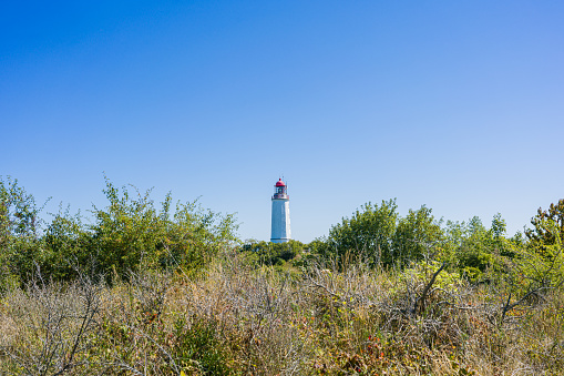 Lighthouse Dornbusch of Hiddensee Island Baltic coast, Germany