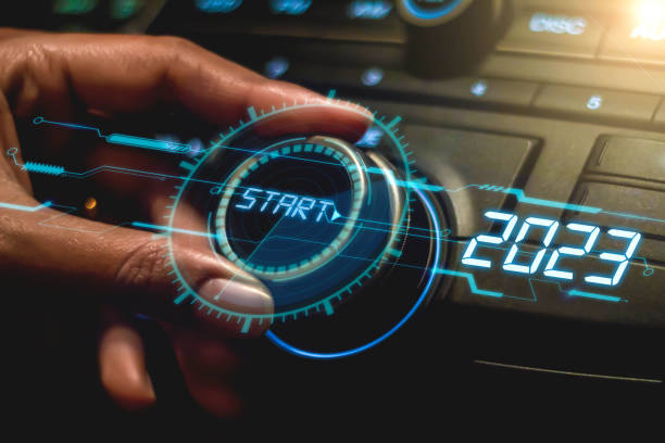 istock 2023 twist the start button 2023 new year concept two thousand twenty three 1414814395