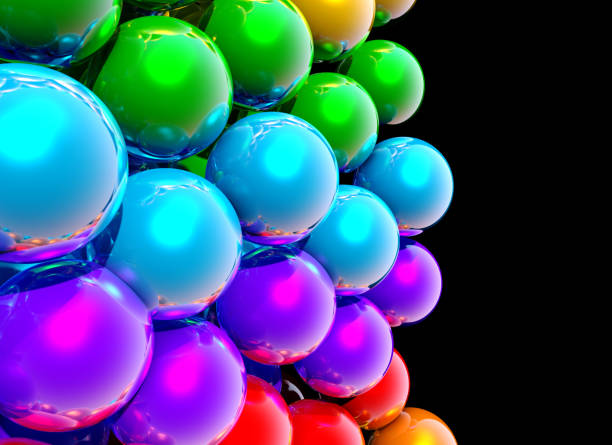 istock Abstract rainbow balls background or wallpaper with group of shiny colorful 3d objects 1414816134