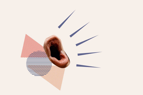 istock female mouths say hello , shouting symbolizing communication and quotation. Negotiations. Giving information. Concept of business, ideas, creativity 1414817710