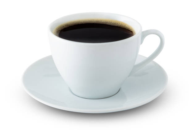 coffee cup - isolated on white flash imagens e fotografias de stock
