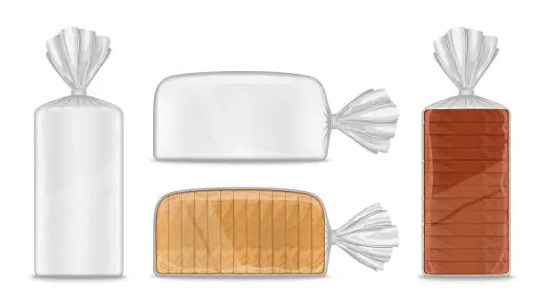 Vector illustration of Vector bread packaging