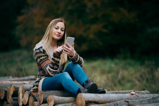 istock Happy woman hiking in mountains 1414828116