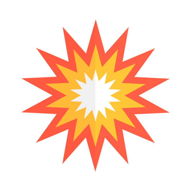 爆発物処理のストックイラスト素材