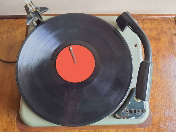 istock Antique wooden turntable 1414829009
