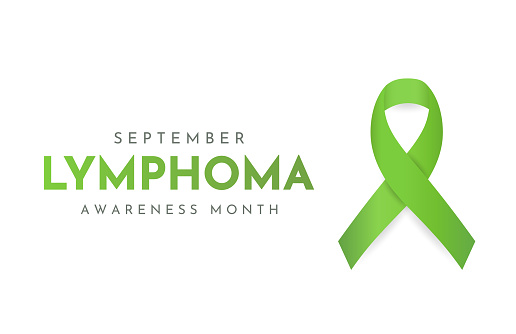 Lymphoma Awareness Month card, September. Vector illustration. EPS10