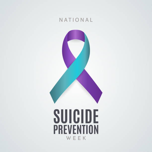 illustrations, cliparts, dessins animés et icônes de affiche de la semaine nationale de prévention du suicide. vecteur - suicide
