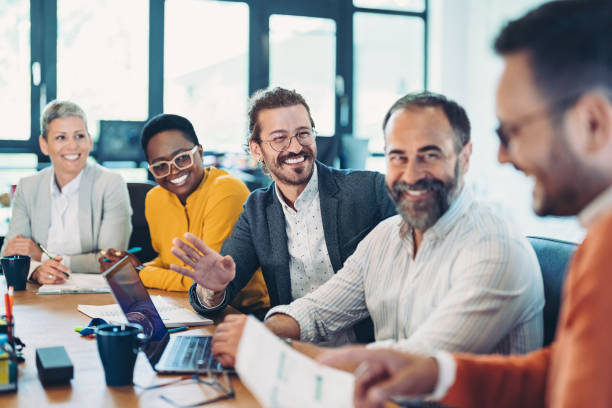 istock Business professionals on a meeting 1414833229