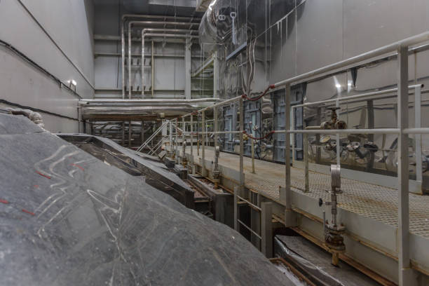 istock Workshop interior of big chemical factory. 1414842081