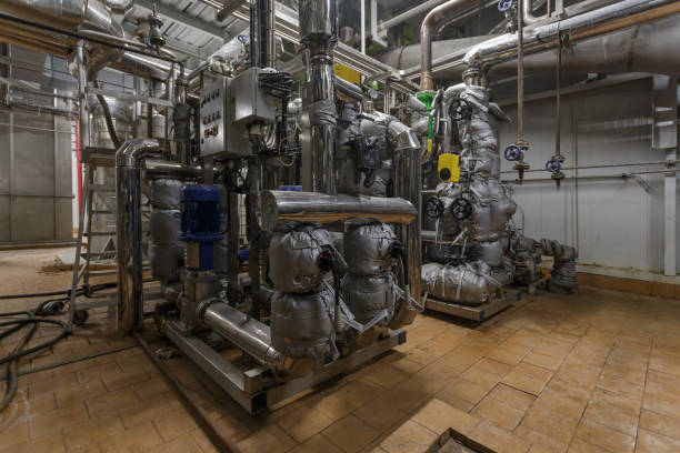 istock Workshop interior of big chemical factory. 1414842105