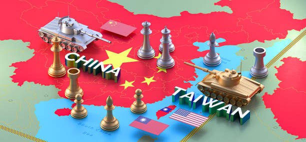 China vs Taiwan stock photo
