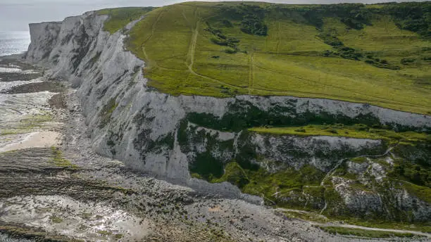 Beachy head close to Eastbourne taken on sunny summer day, Eastbourne, East Sussex, UK