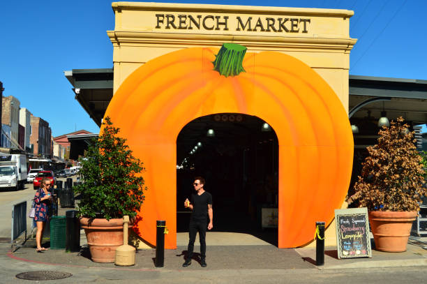 Autumn at the French Market stock photo