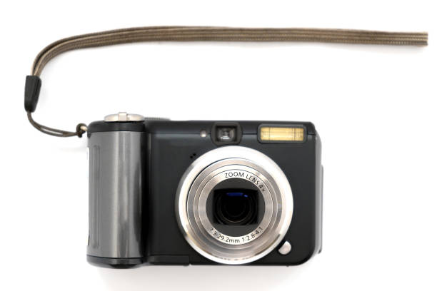 istock digital camera with zoom lens isolated on white background close-up 1414847836