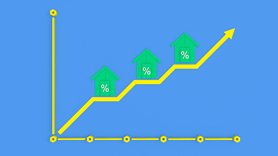 Business graph digital concept