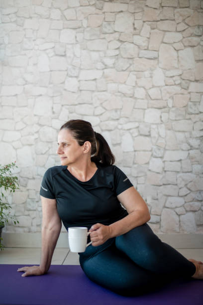 istock mature woman in relaxing moment 1414850124