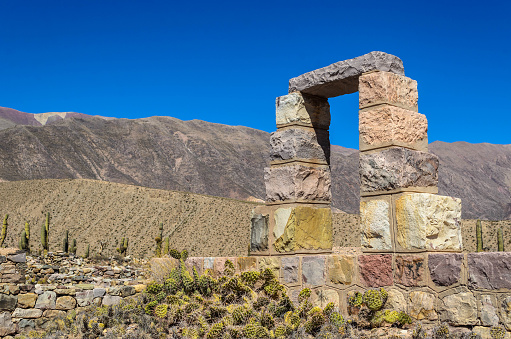 Stone Arch Doorway at Pucara de Tilcara, Argentina
