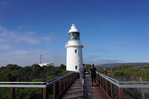 Cape Naturaliste, Western Australia, Australia, July 1, 2022.\nThe lighthouse is a local Margaret River landmark and has been in use since 1904