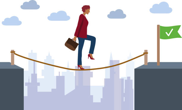 istock empowered woman facing great difficulties to achieve her goals at work and in business 1414864882