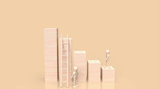 istock wood chart for business concept 3d rendering 1414865558