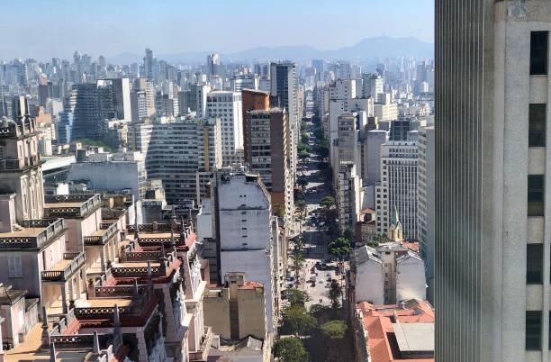 istock View from above, downtown Sao Paulo, Brazil 1414869201