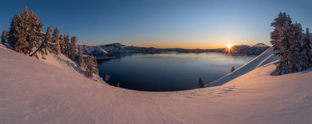 istock Carter Lake covered in Snow 1414875196