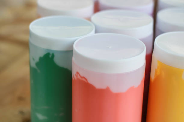 istock Varieties of colors in white bottles. 1414898717