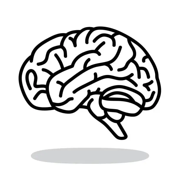 Vector illustration of Brain Doodle 5