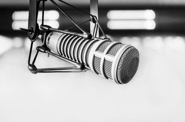 istock Professional microphone and sound mixer 1414906256