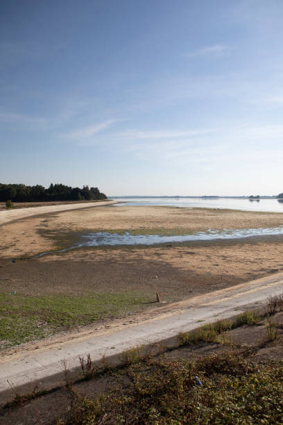 istock Reservoir at very low level 1414913183