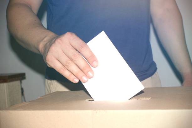 istock Person voting, concept of election . 1414914899