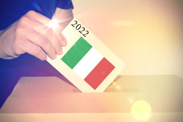 concepto de voto electoral político italiano - italy voting politics political party fotografías e imágenes de stock