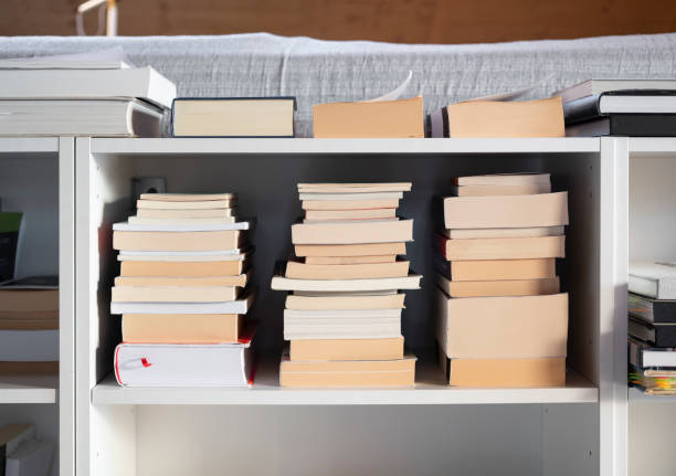 istock Books on the shelf at home 1414922266