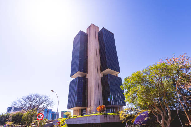 Central Bank of Brazil building in the city of Brasilia, federal capital. Central Bank of Brazil building in the city of Brasilia, federal capital. Brasília - Federal District - Brazil. August, 14, 2022. central bank stock pictures, royalty-free photos & images