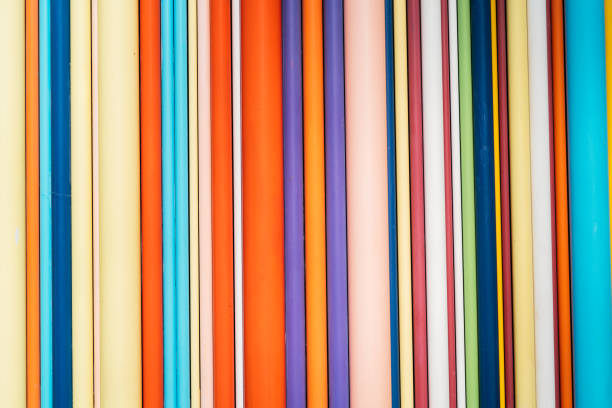istock Colourful straws and pipes - vibrant background 1414941595