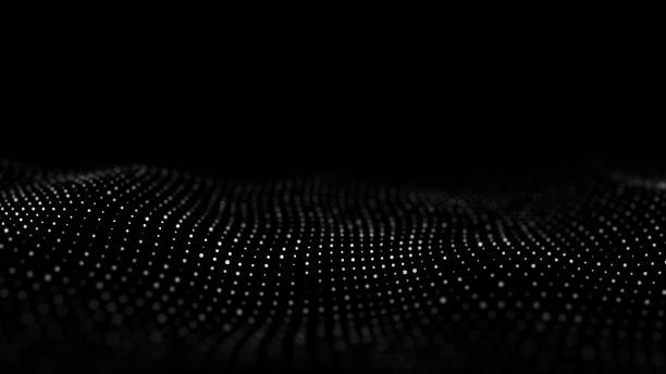 istock Digital technology wave. Dark cyberspace with motion dots. Futuristic digital background artificial intelligence. Big data analytics. 3d rendering. 1414943320