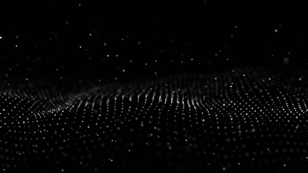 istock Digital technology wave. Dark cyberspace with motion dots. Futuristic digital background artificial intelligence. Big data analytics. 3d rendering. 1414943331