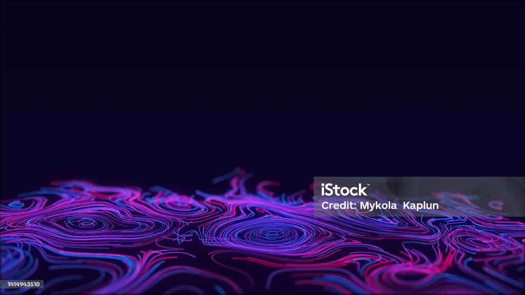 Digital Database Cyberspace Flow Of Colored Particles Decoding ...