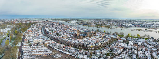 istock Springtime cold morning in Kampen seen from above 1414947789