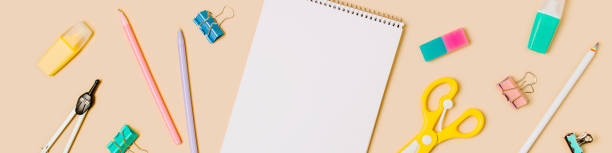 istock Education, freelancer work desk, back to school 1414951294
