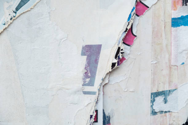 istock Torn and messy street poster collage background 1414952158