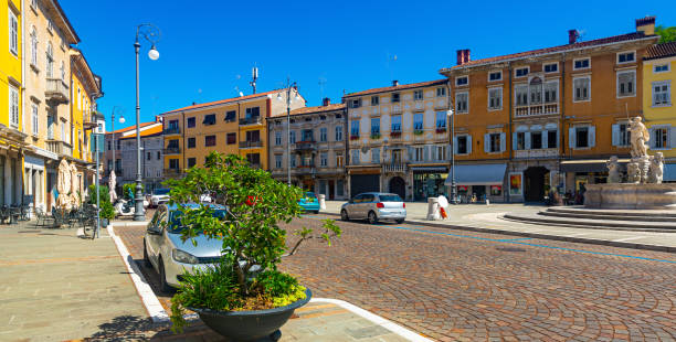 istock Victory Square with Neptune Fountain, Gorizia, Italy 1414960613