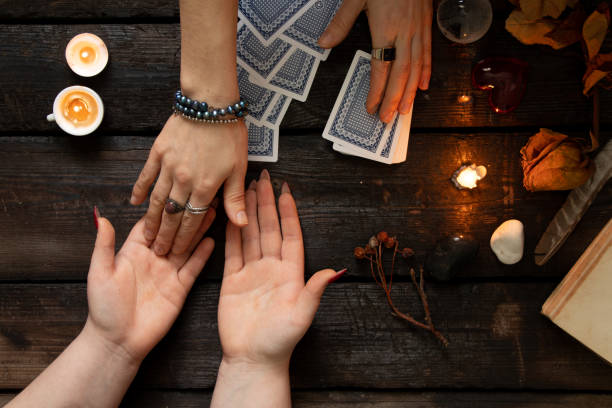 istock tarot fortune teller, magic and the occult, occult sciences, divination and predictions 1414962989
