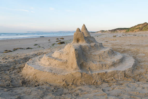 istock Sand castle on the beach near Cap Gris Nez 1414965546