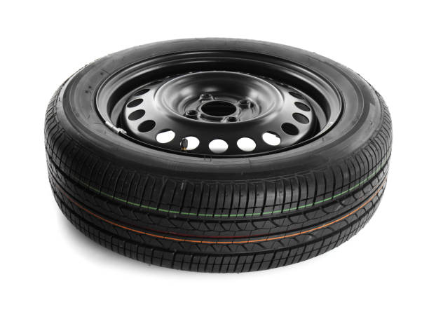 istock New car wheel with disk isolated on white 1414971109