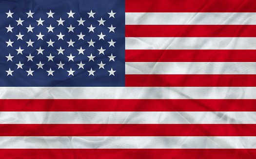 American Flag. Digitally generated image. 3d render.