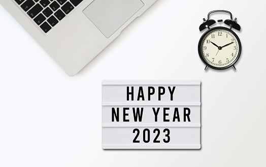 Happy new year 2023 lightbox