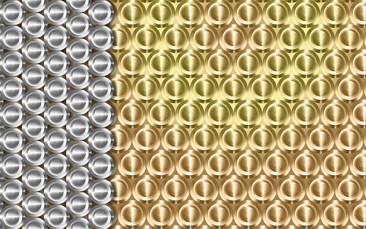 Abstract metal background design pattern with circular concept